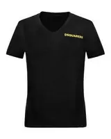 new dsquared herren t-shirt col round arizona black